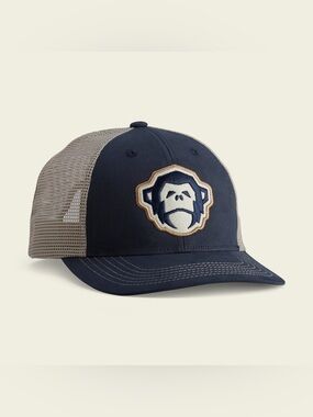 Howler Brothers El Mono Standard Hat in navy and khaki.